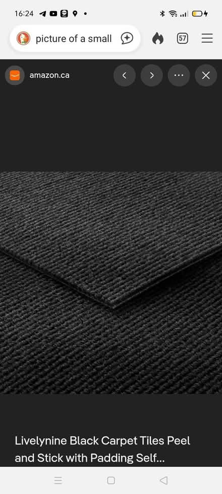 Photo of Small piece of black or charcoal colour carpet (Polegate BN26) #1