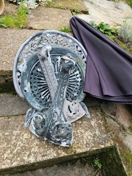 Photo of free Garden table and 2 chairs, with umbrella (Blacklands TN34) #1