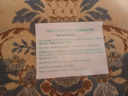 Photo of free 2 seated Sofa & Armchair (Friern Barnet) #3