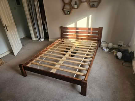 Photo of free Solid pine double bed (City of Derby DE22) #1