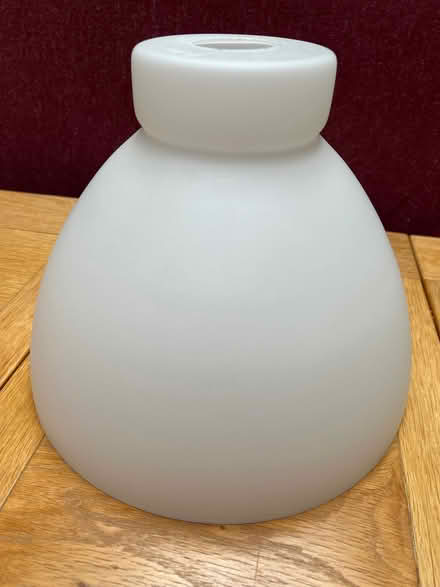 Photo of free Pair of white glass lampshades (Grange CH48) #2