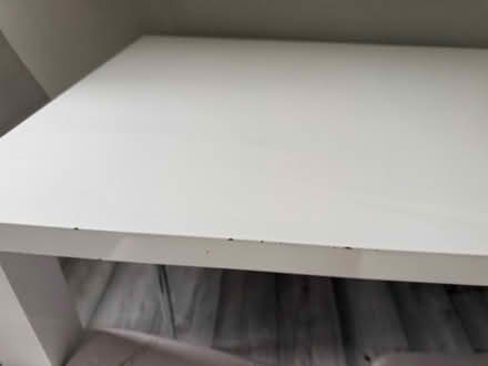 Photo of free White gloss dining table and 4 chairs (Elmwood Court E10) #2