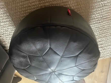 Photo of free Faux leather pouffe (Northchurch HP4) #1