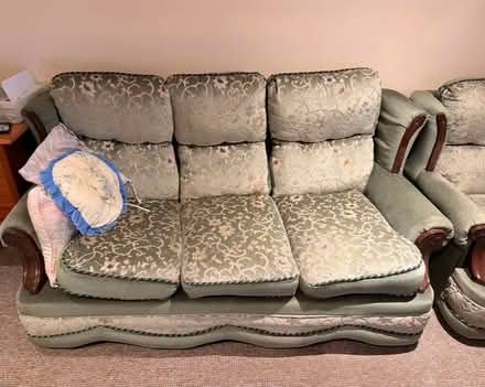 Photo of free Sofa and 2 arm chairs (Churchend RG30) #1