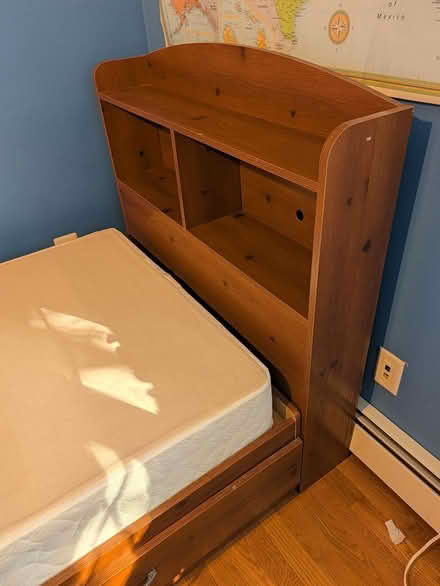 Photo of free Twin size bedframe and headboard (Souderton) #3