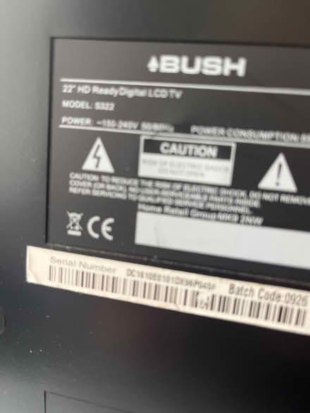 Photo of free Bush 22” tv (Clevedon BS21 near Aldi.) #4