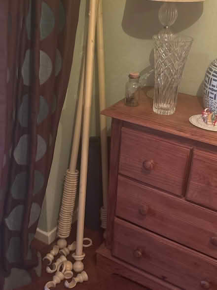 Photo of free Long John Lewis curtain pole & fits (Little Eversden) #1