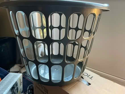 Photo of free Grey laundry basket never used (Ramsgate CT11) #1