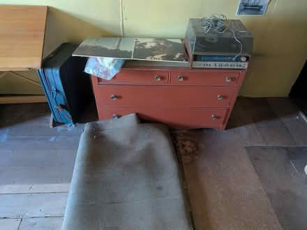 Photo of free Vintage Red Wooden Dresser Set (Ball Sq Somerville) #1