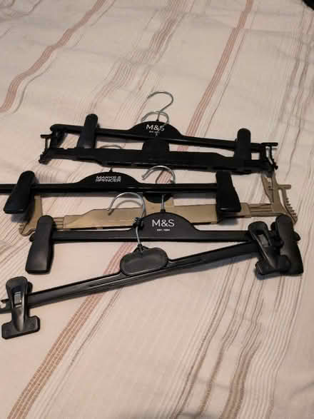 Photo of free 6 X dress/skirt hangers (Larkhall BA1) #1