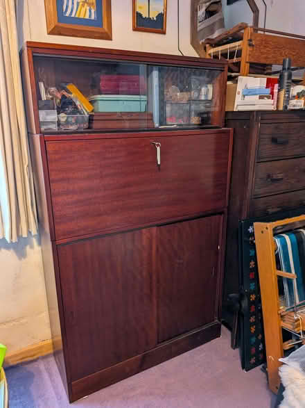 Photo of free Beautiful (teak?) bureau (Llangefni LL77) #2