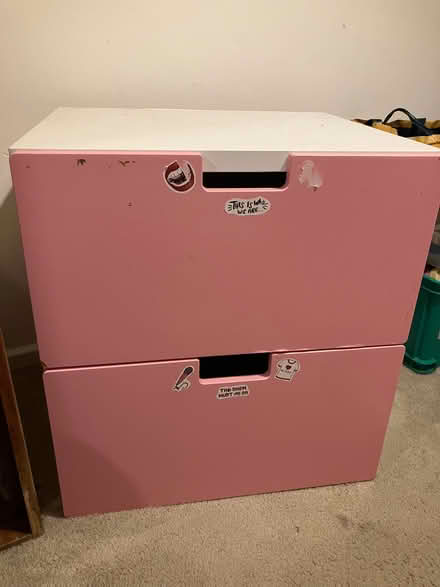 Photo of free Pink ikea 2 drawer unit (Ringmer BN8) #1