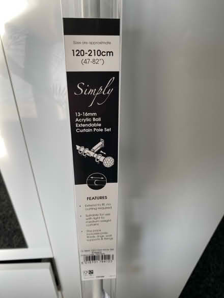 Photo of free Cream curtain pole (Staincross S75) #1