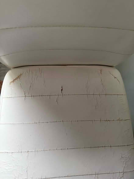 Photo of free White gloss dining table and 4 chairs (Elmwood Court E10) #4