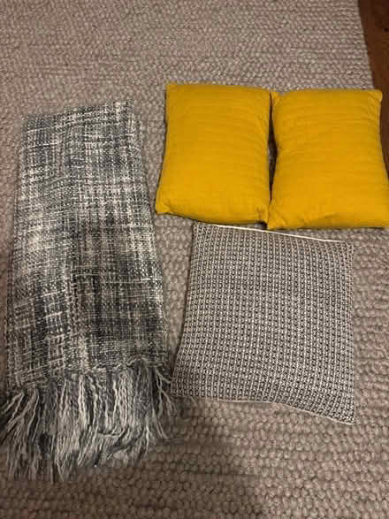 Photo of free Cushions and blanket (Martlesham Heath IP5) #1