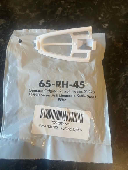 Photo of free Kettle filter - for Russell Hobbs model 21271 (Cogges OX28) #1
