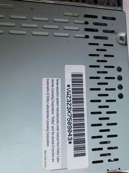 Photo of free VW Bora stereo radio (Little Herberts GL53) #2