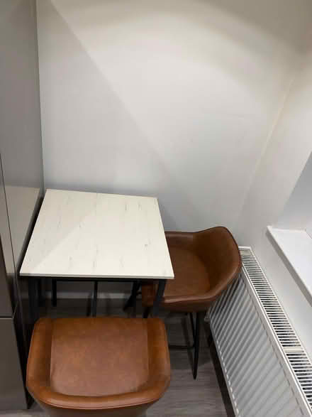 Photo of free Freestanding bar table and chairs (St Julians AL1) #3