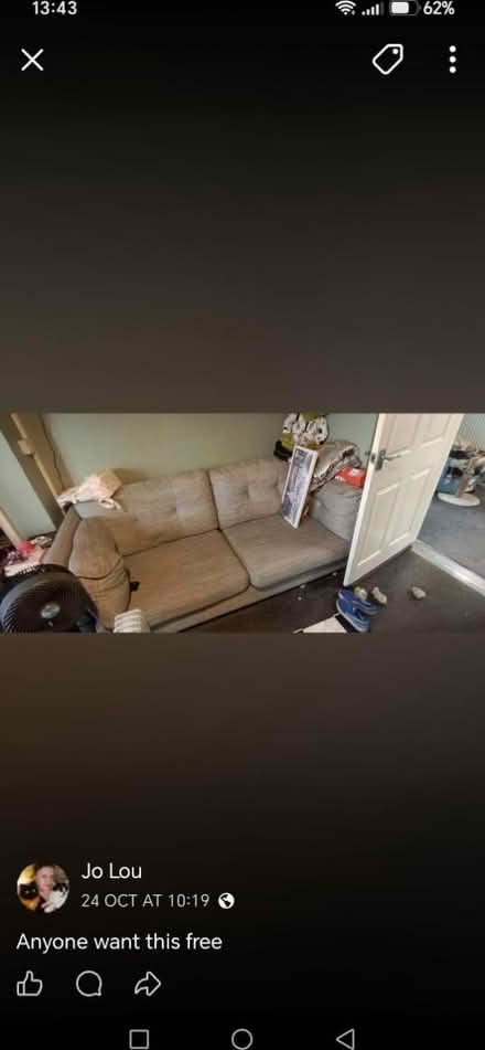 Photo of free Large settee (stafford ST16) #1