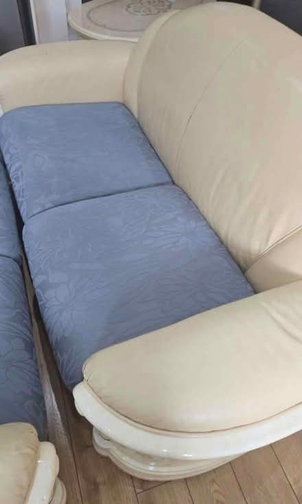 Photo of free Neatly used Beige color double sofa (Chingford E4) #1