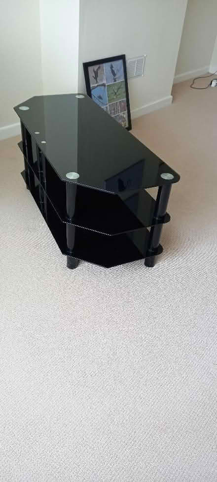 Photo of free Black TV stand (Belvidere SY2) #2