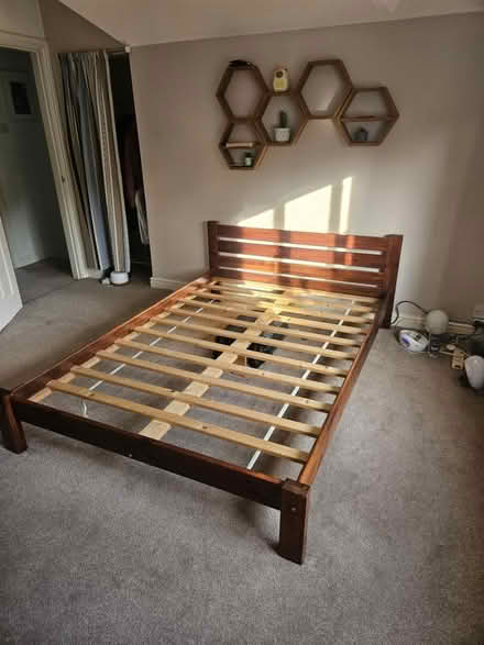 Photo of free Solid pine double bed (City of Derby DE22) #3