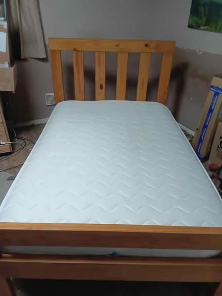 Photo of free Small double bed [4ft wide] with mattress (Sunbury-on-Thames KT12) #1