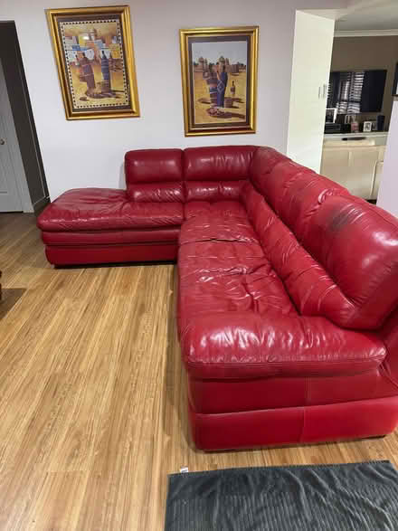 Photo of free Lazyboy leather lounge (Seafarer Close Belmont NSW) #1