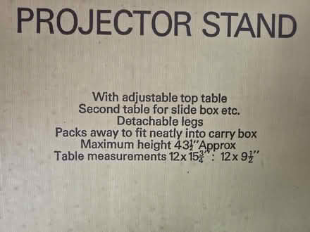 Photo of free Projector stand (Godmanchester PE29) #2