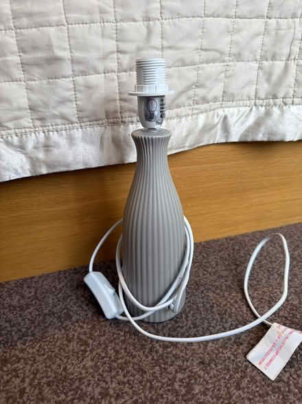 Photo of free 2 grey lamps, both need new shade (Shotton CH5) #3