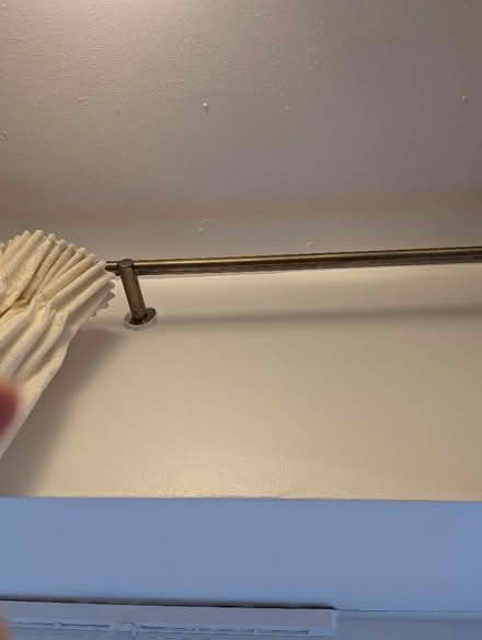 Photo of free 3 sets of cream full length curtains and poles (Bearton SG5) #2