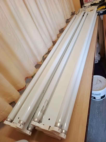 Photo of free 48" Double Osram Fluorescent Light Fittings (Woodchurch TN26) #3