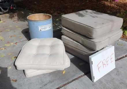 Photo of free Outdoor Chair Cushions (College Avenue/ Columbia Road) #1