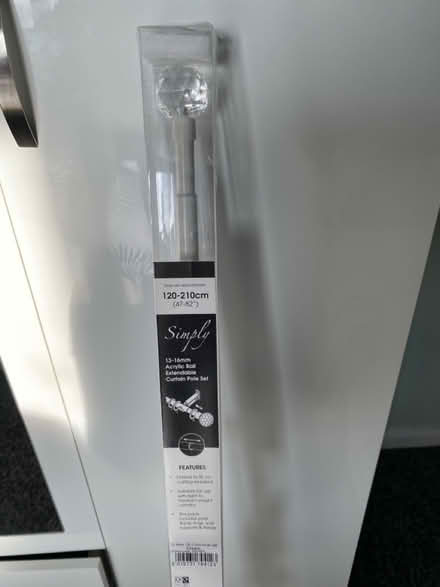 Photo of free Cream curtain pole (Staincross S75) #2