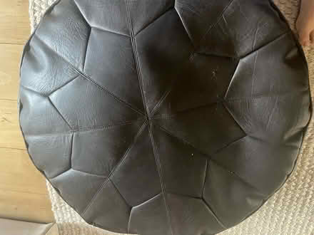 Photo of free Faux leather pouffe (Northchurch HP4) #2