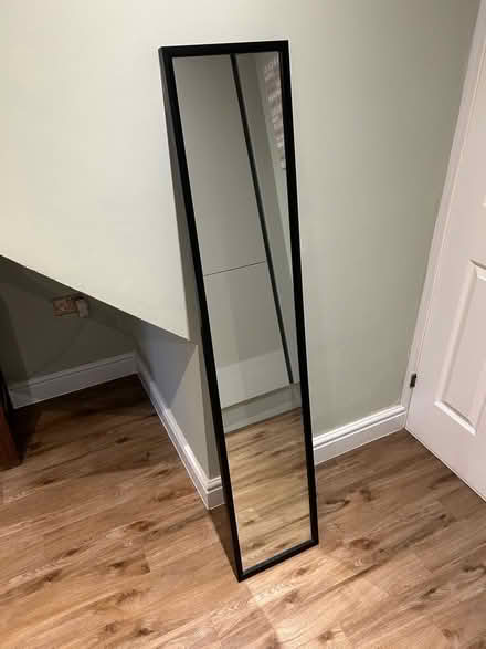 Photo of free Black framed mirror (Elmdon Heath B92) #1