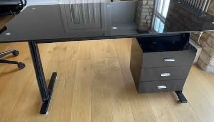 Photo of free Black Glass work desk (Clanfield OX18) #2