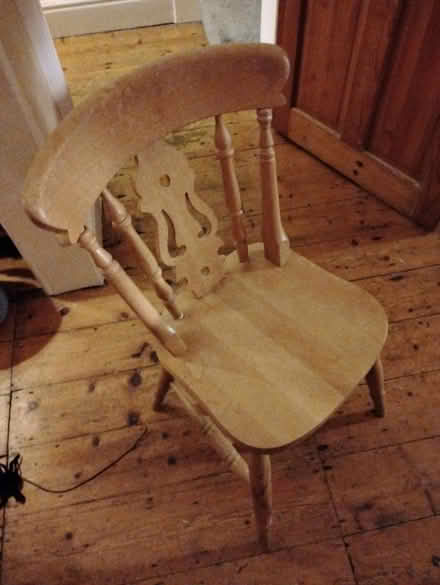 Photo of free Wooden chair (M32 (near Victoria Park)) #1