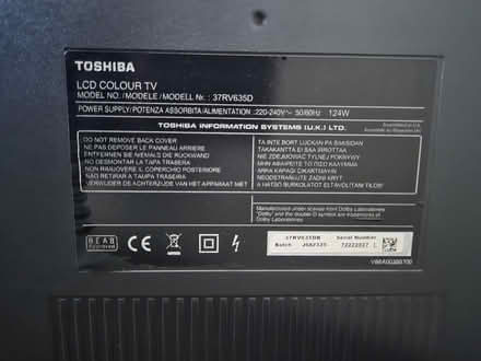 Photo of free 37" Toshiba TV (Hanworth TW13) #4