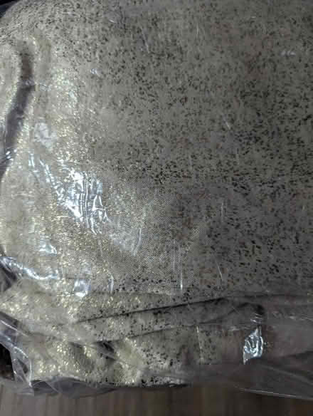 Photo of free 90 x90 gold fleck Curtains (Grangeway area NN10) #2