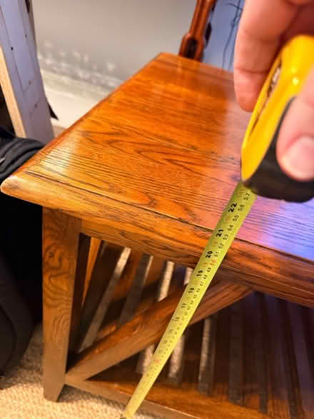 Photo of free Square solid wood coffee table (Hammersmith w14) #3