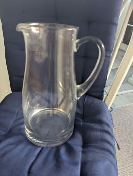 Photo of free Tall glass jug (Moor End Green B24) #3