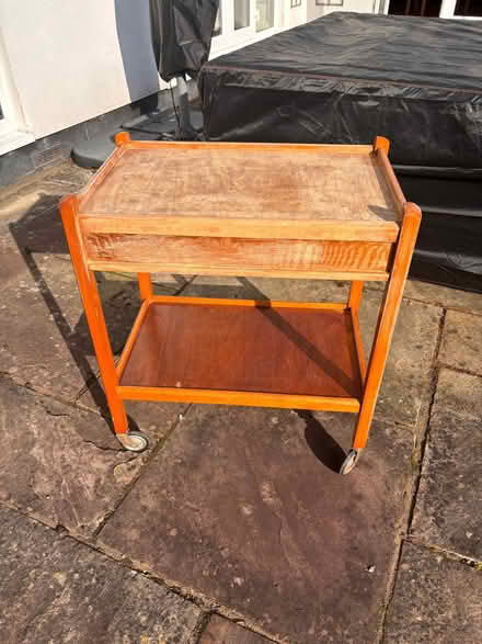 Photo of free Wooden serving or drinks trolley (needs refurbishing) (Montreal Park TN13) #2