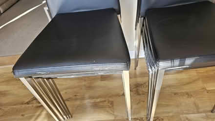 Photo of free 9 stacking dining chairs (Howe Green CM2) #2