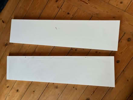 Photo of free 2 White IKEA shelves (North Camp GU14) #1