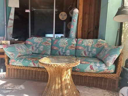 Photo of free Wicker Furniture Set (Nahant - near Tides Restaurant) #2