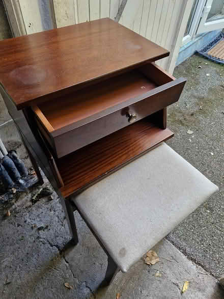 Photo of free Hall table with pullout stool (Stillorgan) #2