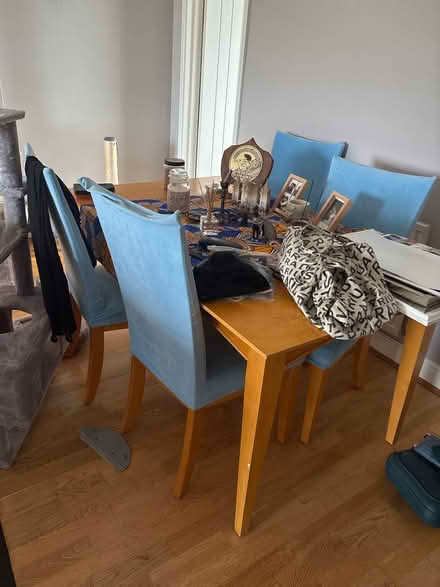 Photo of free Large dining table and 4 chairs (CB10 2bn) #2