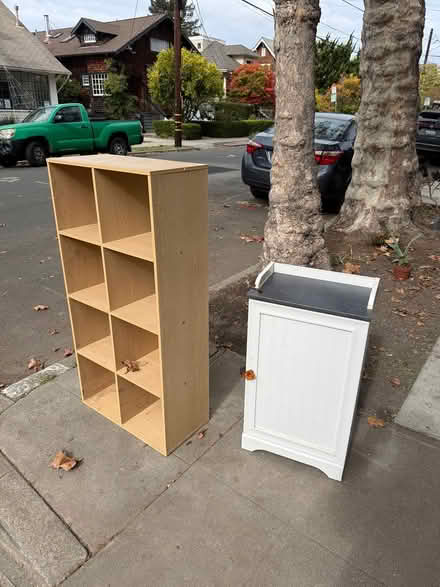 Photo of free IKEA shelf and bathroom cabinet (Berkeley border—near Telegraph) #1
