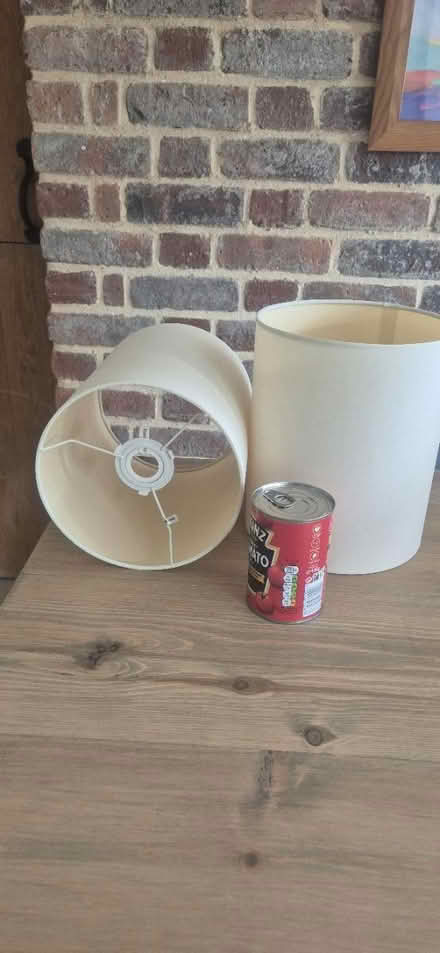 Photo of free 2 x cream lamp shades (Hengistbury Head BH6) #1